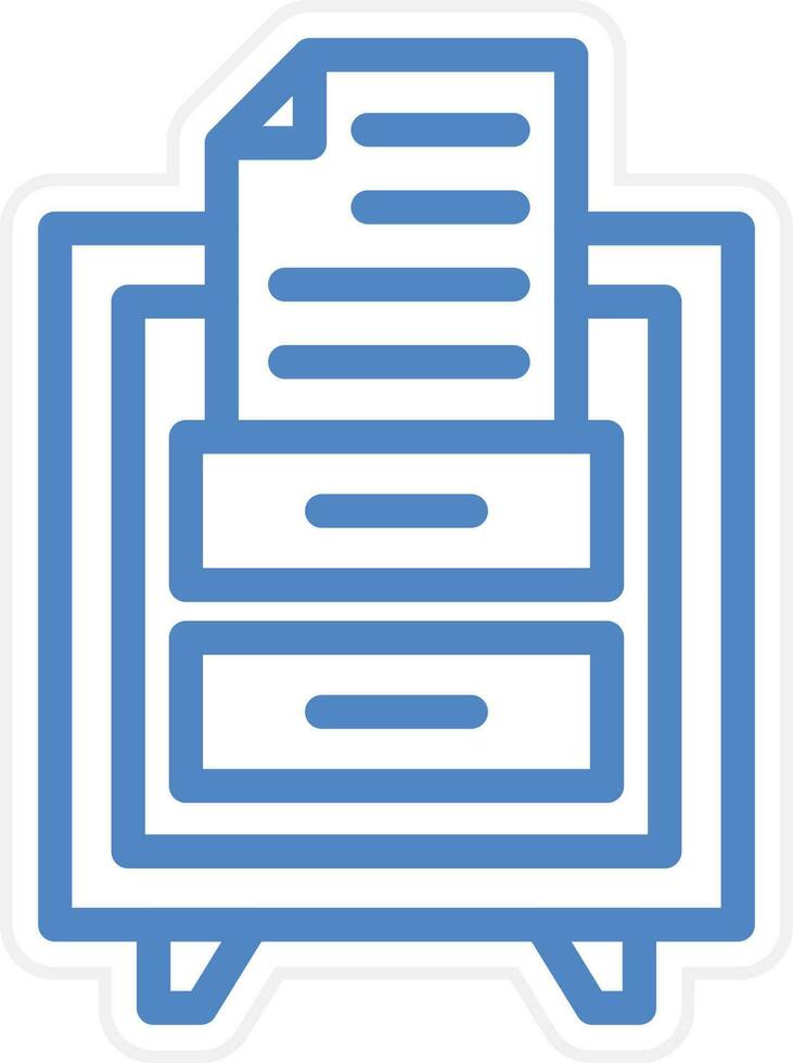 File Drawer Vector Icon Style