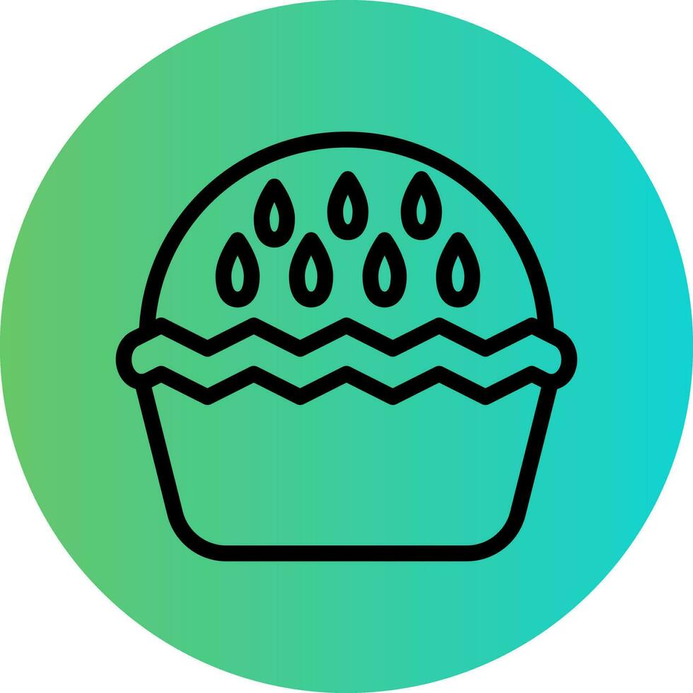 Apple Pie Vector Icon Design