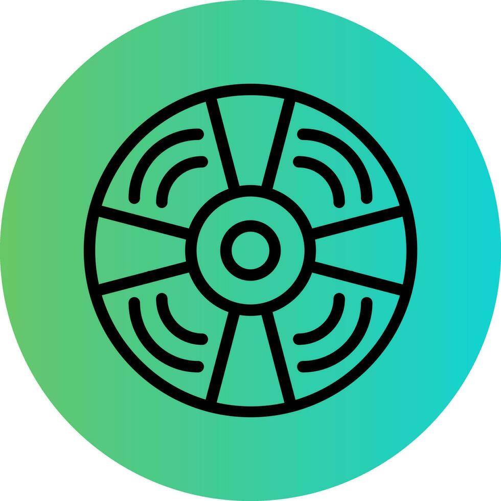 Compact Disk Vector Icon Design