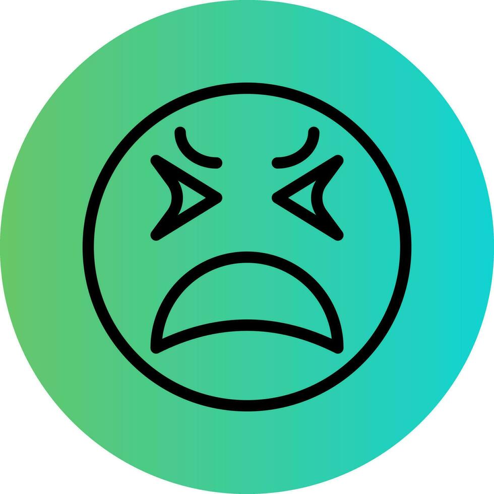 Upset Vector Icon Design