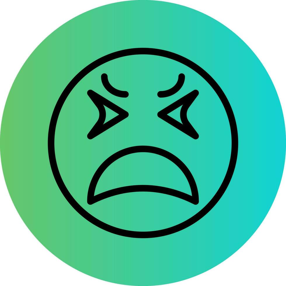 Upset Vector Icon Design