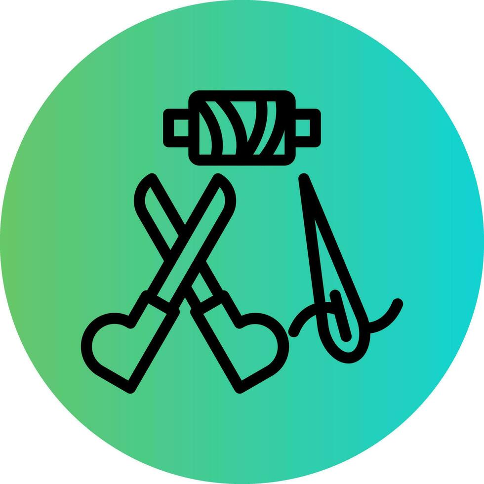 Sewing Tool Vector Icon Design