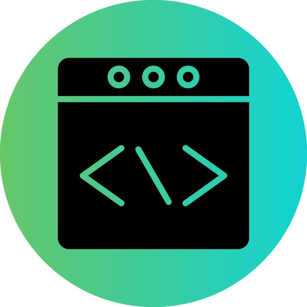 Web Programming Vector Icon Design