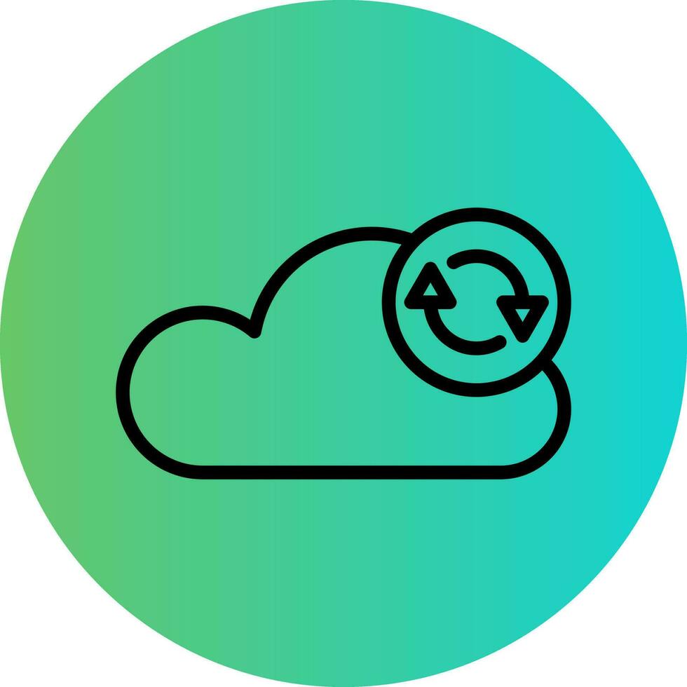 Data Synchronization Vector Icon Design