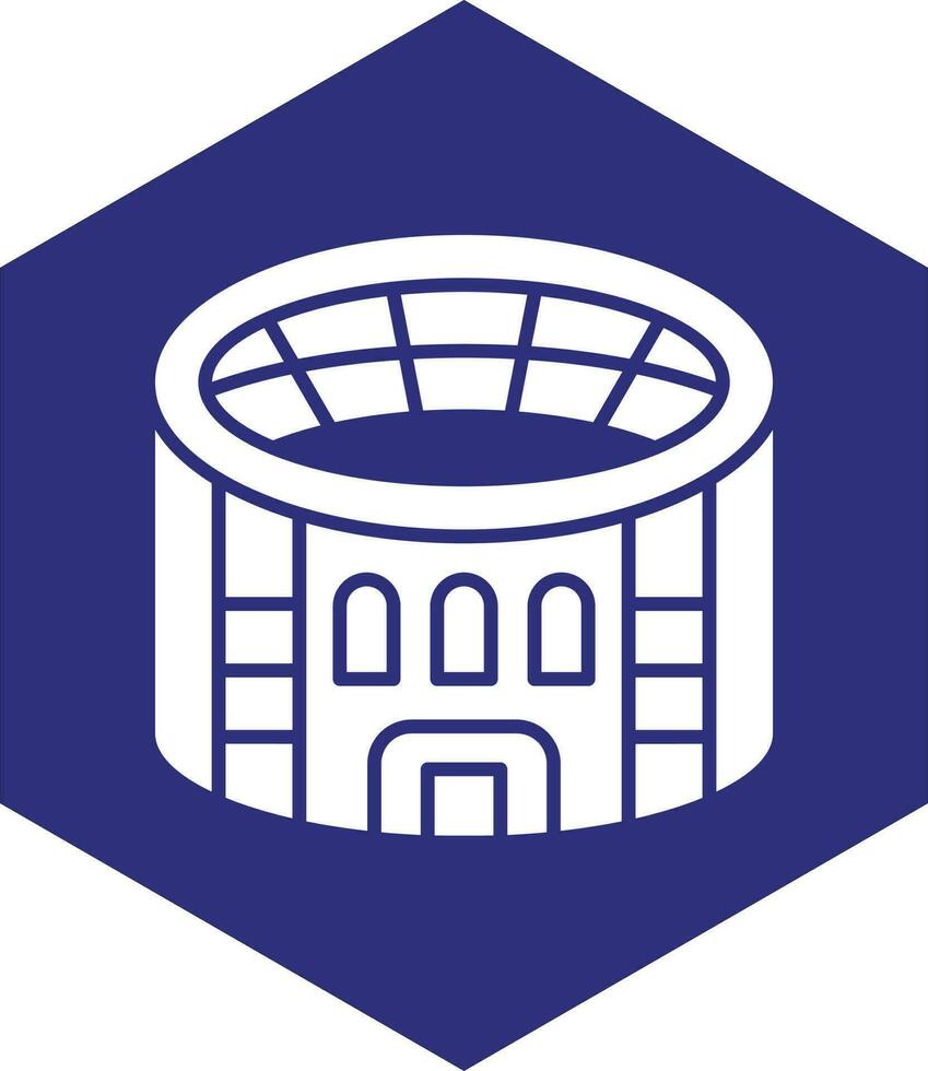 diseño de icono de vector de estadio