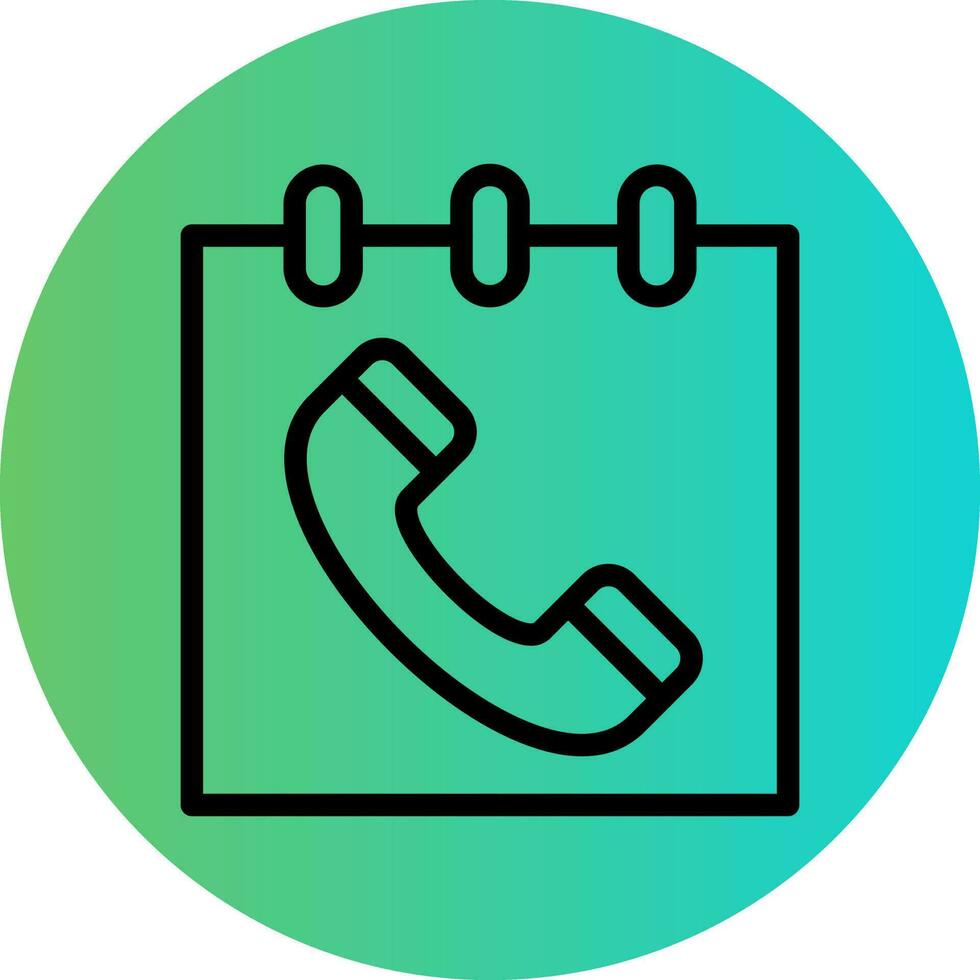 Schedule Call Vector Icon Design