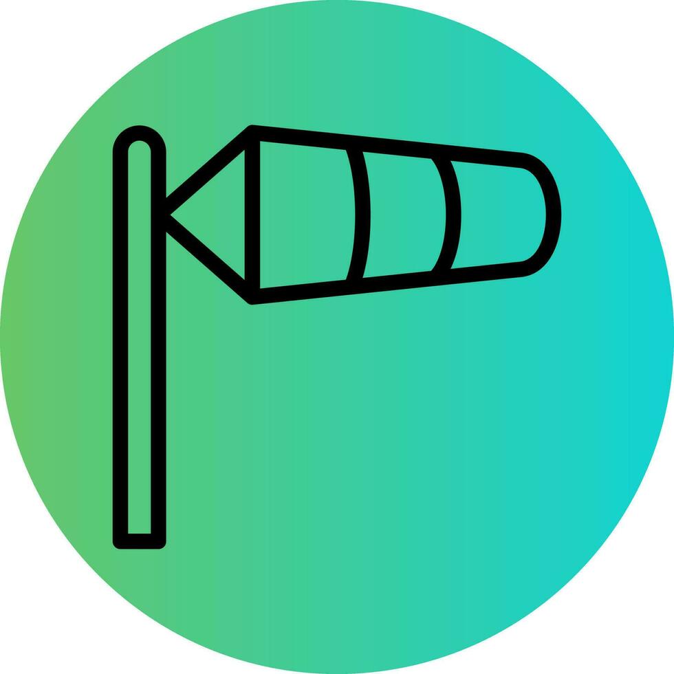 Windsock Vector Icon Design