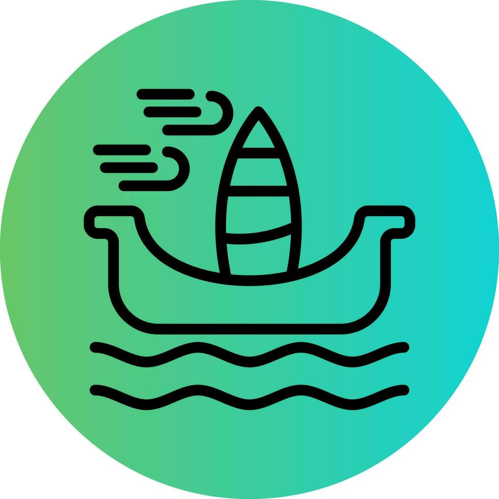 Windsurf Vector Icon Design