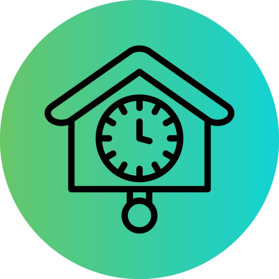 Cuckoo Clock Vector Icon Design