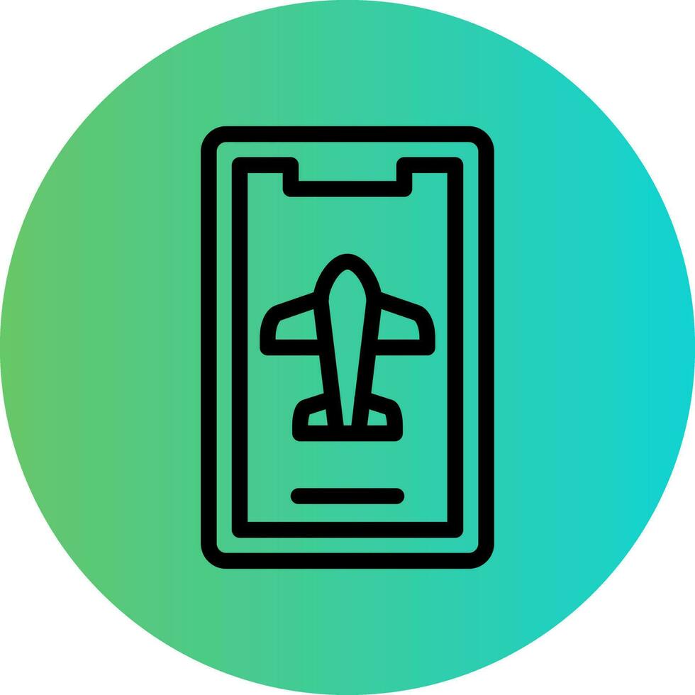 Mobile Airplane Mode Vector Icon Design