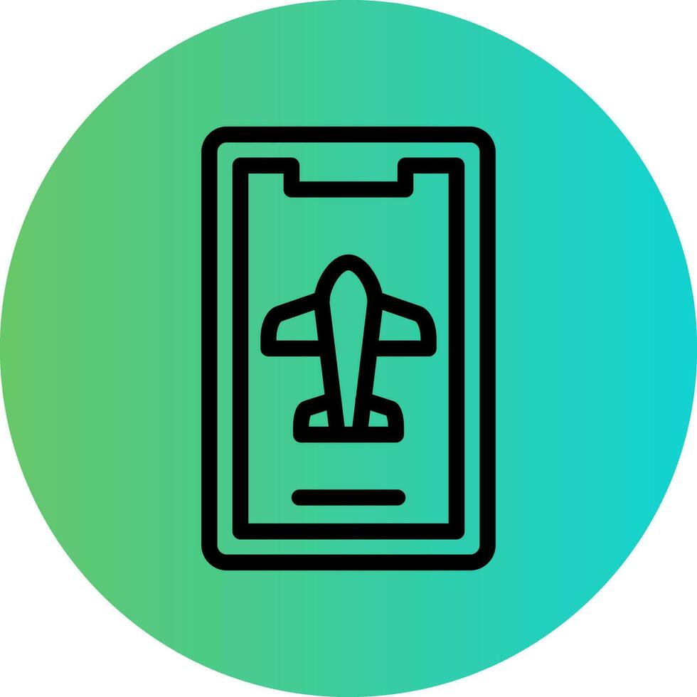 Mobile Airplane Mode Vector Icon Design