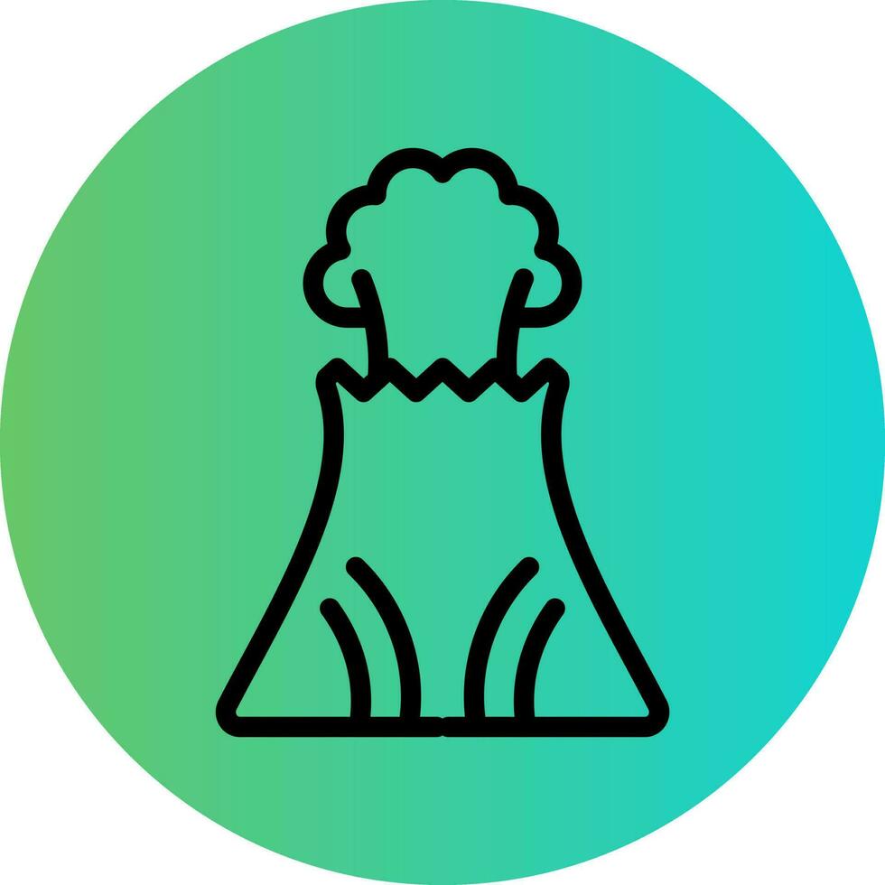 Volcano Vector Icon Design