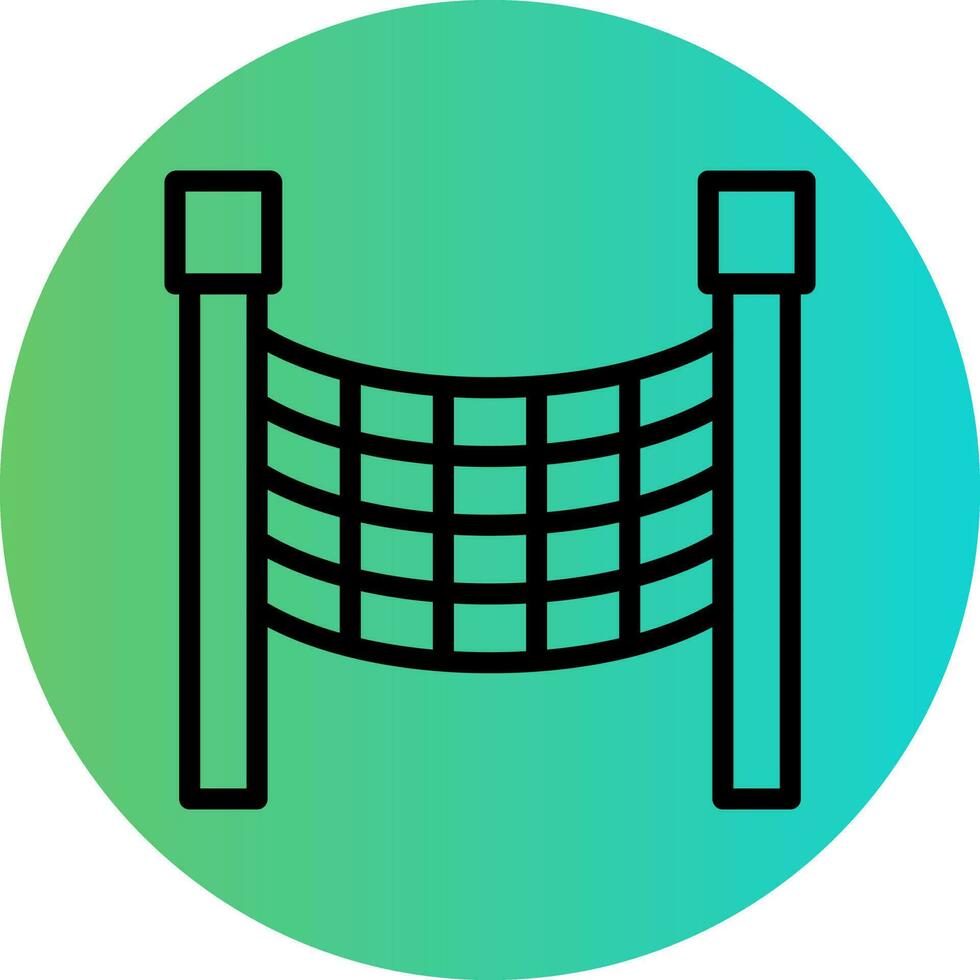 Volleyball Net Vector Icon Design