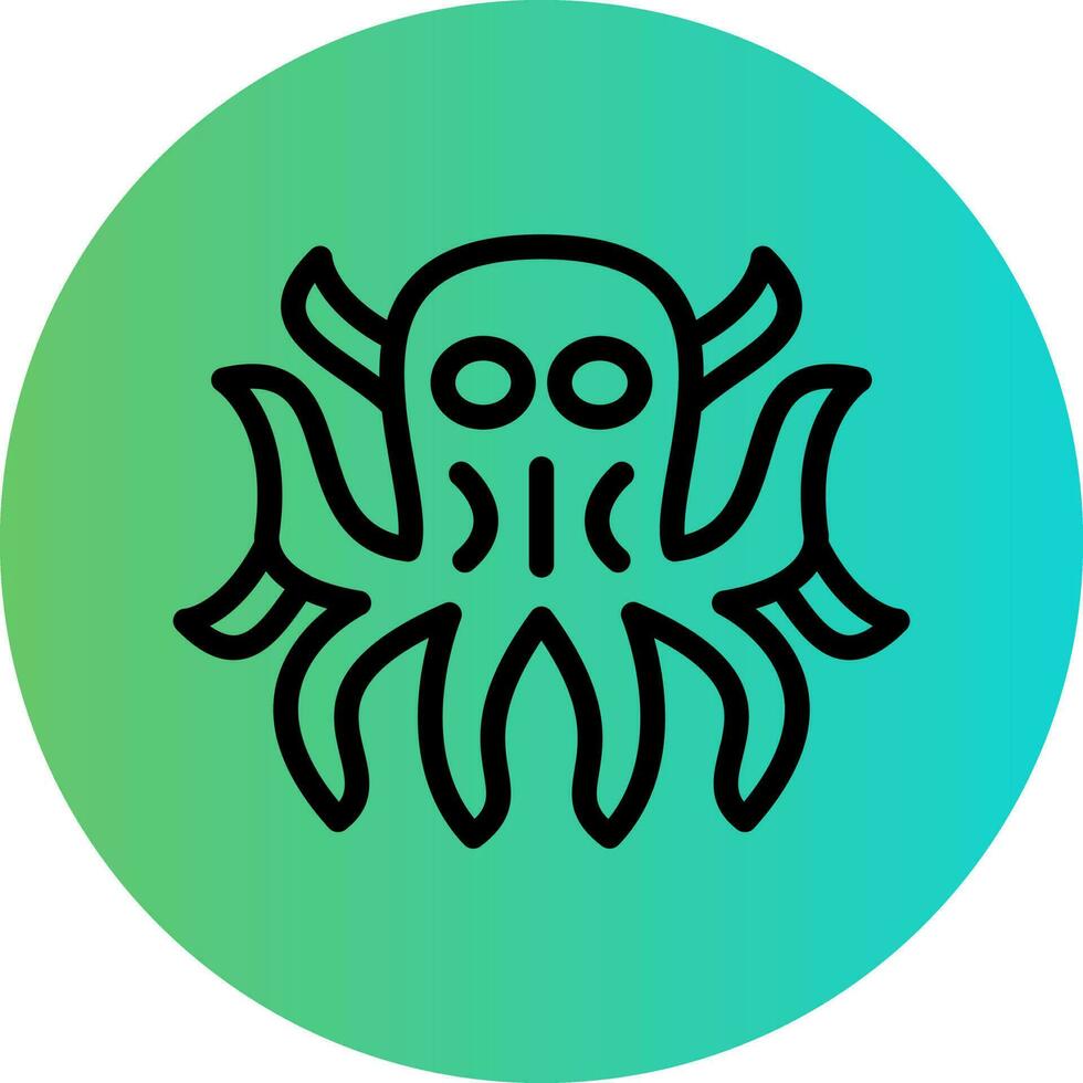 Kraken Vector Icon Design