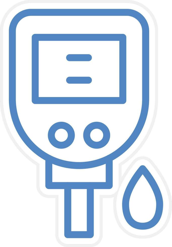 Diabetes Test Vector Icon Style