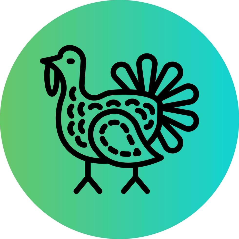 Turkey Vector Icon Design