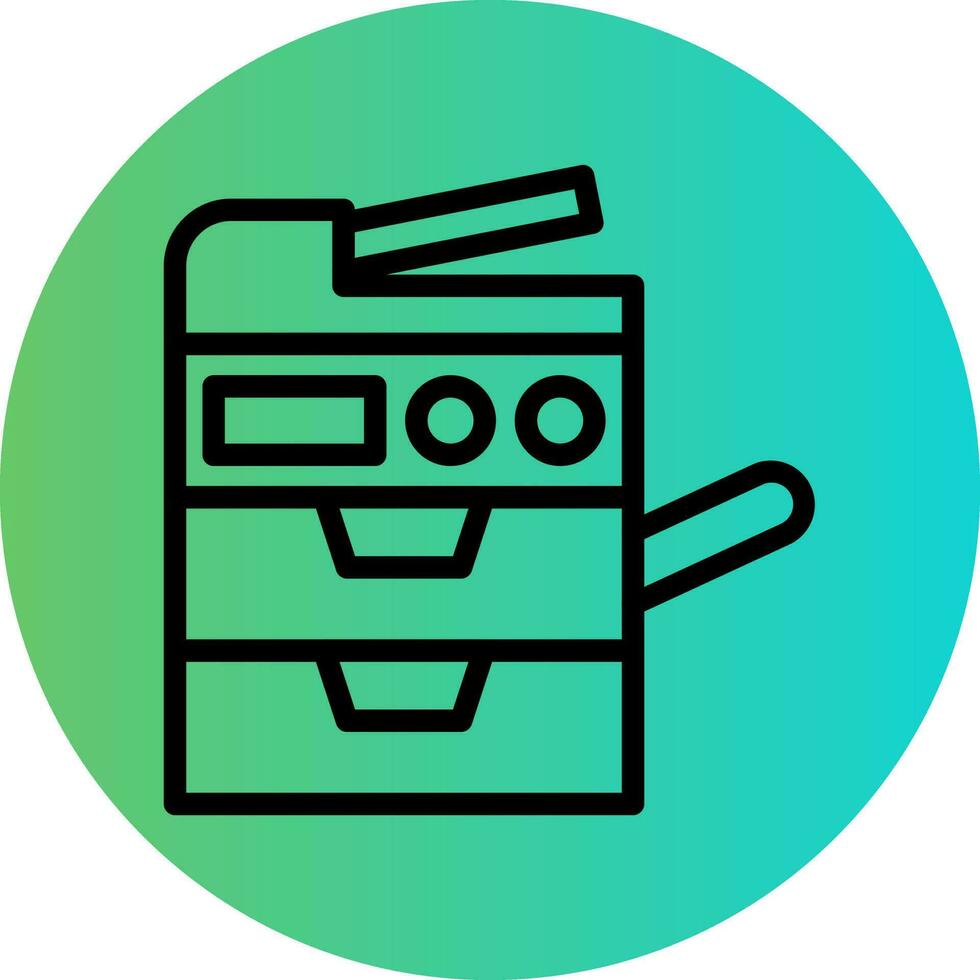 Copy Machine Vector Icon Design