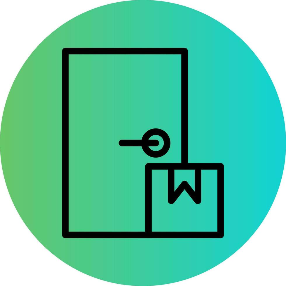 Door Delivery Vector Icon Design