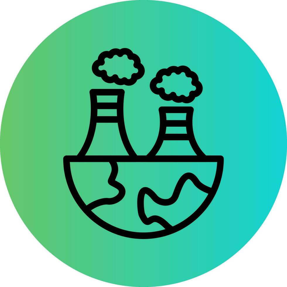 diseño de icono de vector de contaminación del aire