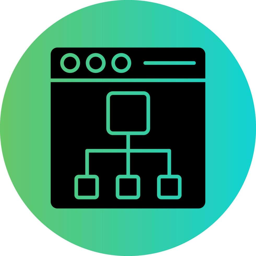 Sitemap Vector Icon Design