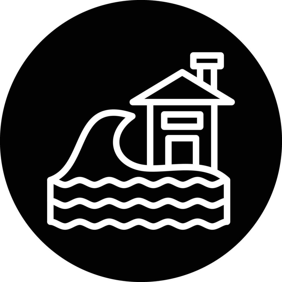 tsunami vector icono diseño