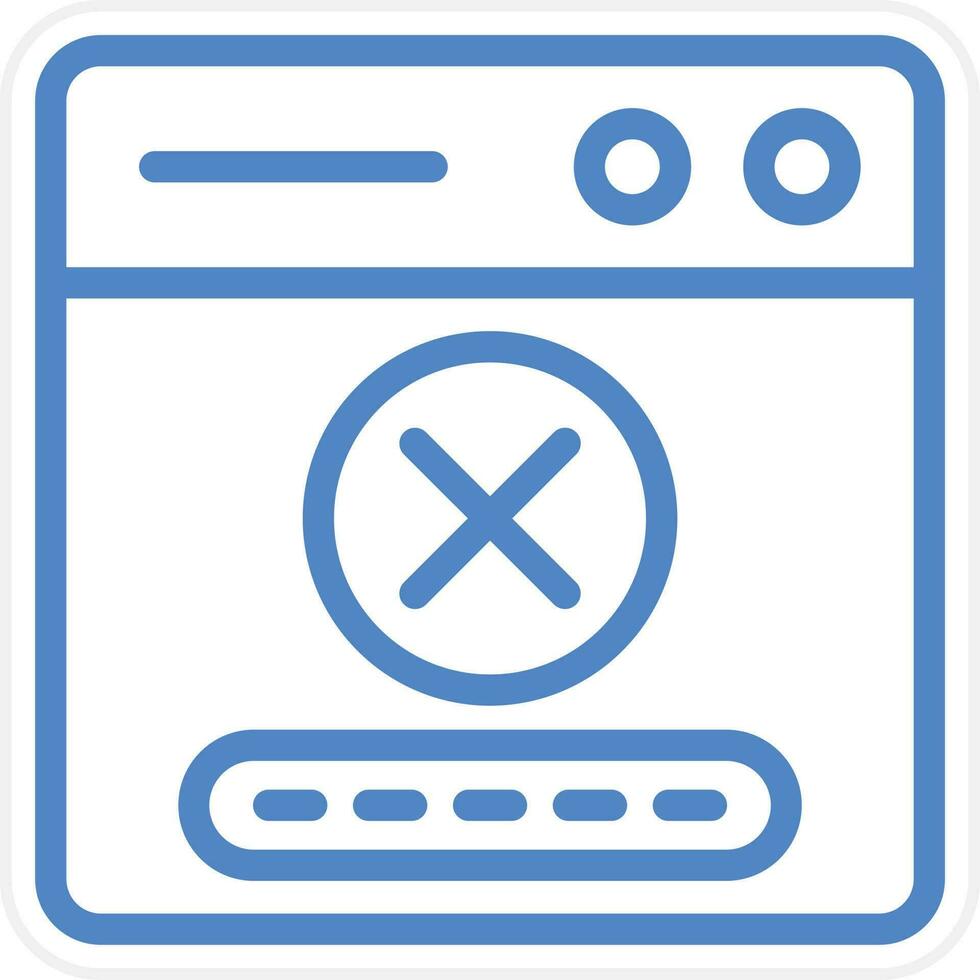Denial Vector Icon Style