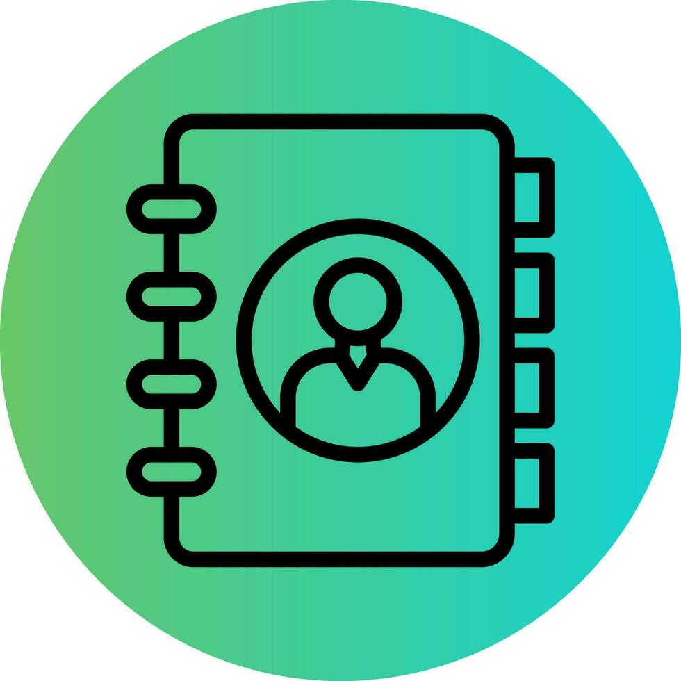 Contact List Vector Icon Design