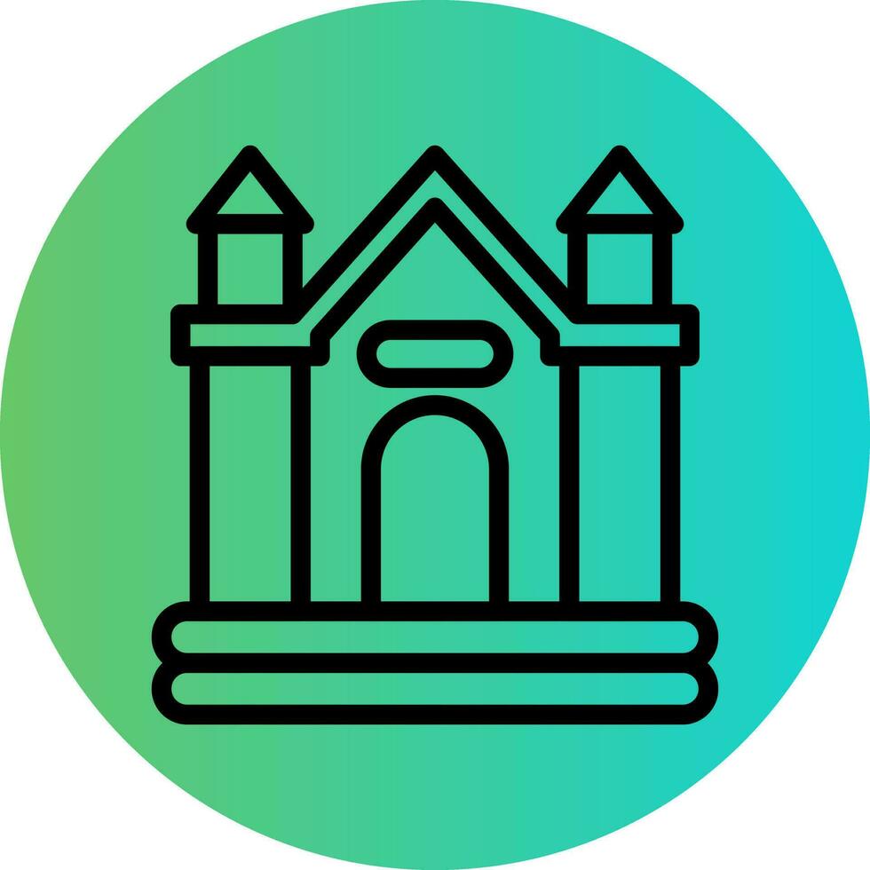 Bouncy Castle Vector Icon Design
