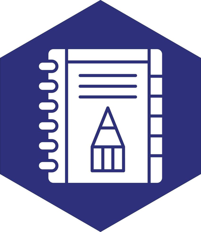Sketchbook Vector Icon design