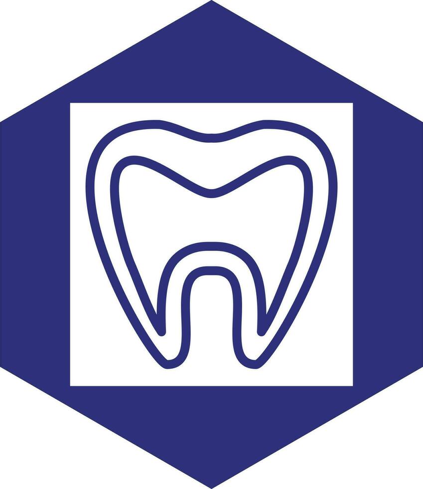 Tooth Xray Vector Icon design