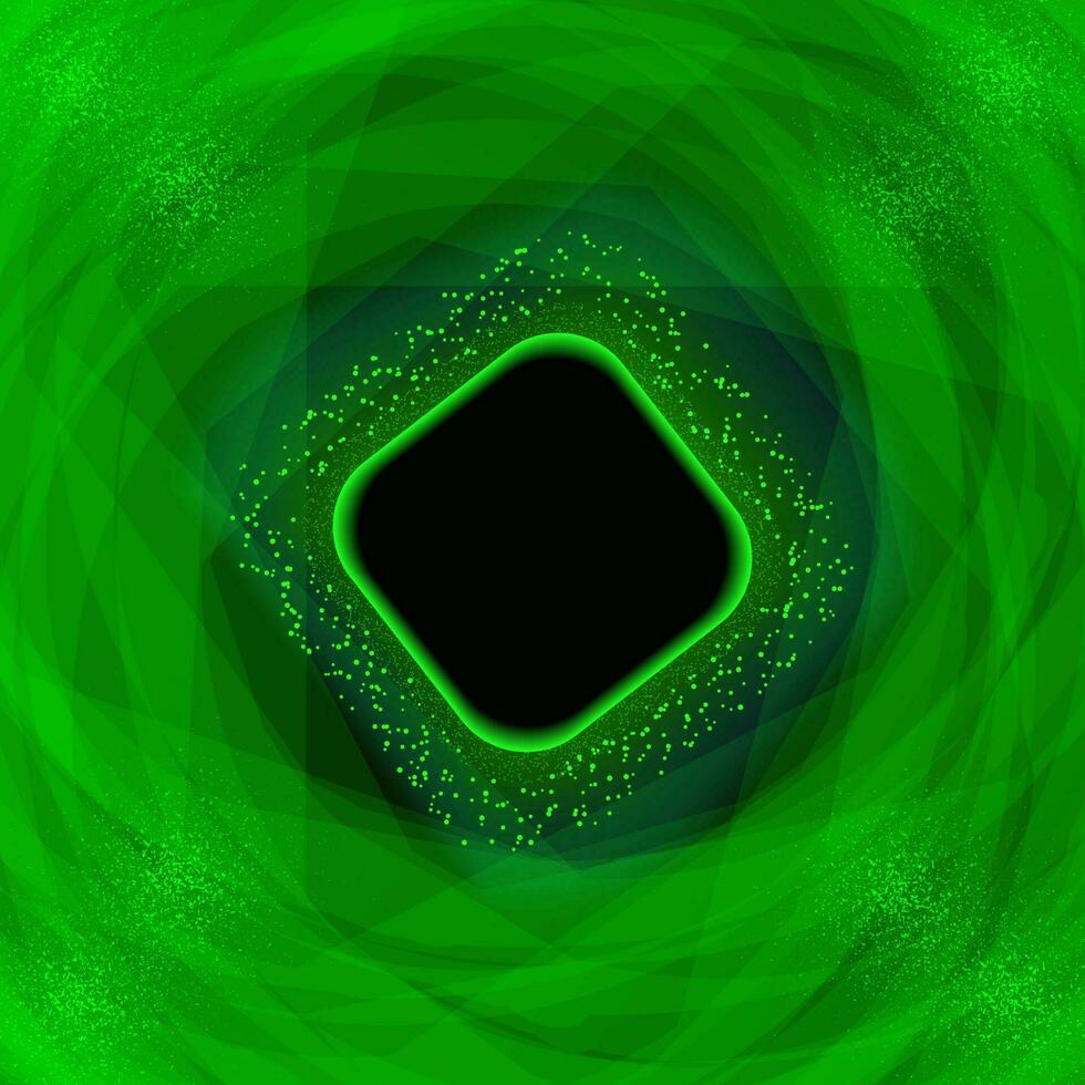Luxury vector glowing green dark abstract background