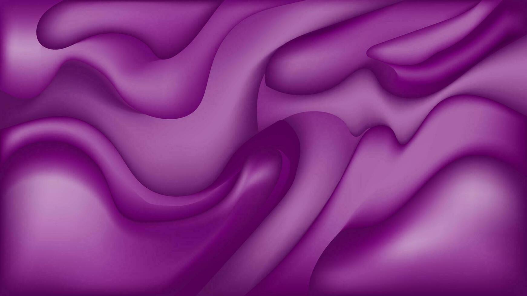 Abstract wavy luxury 3d purple background vector