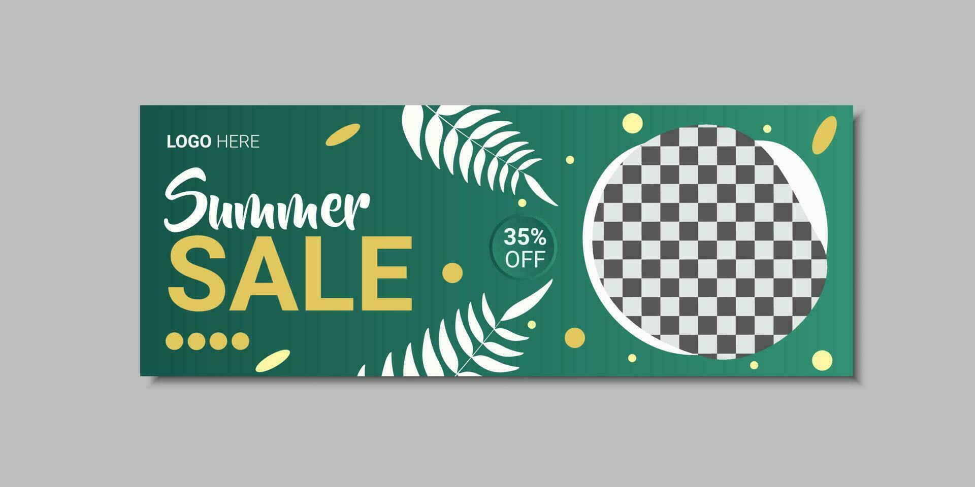 modern summer sale social media cover design template, web banner or background banner design vector