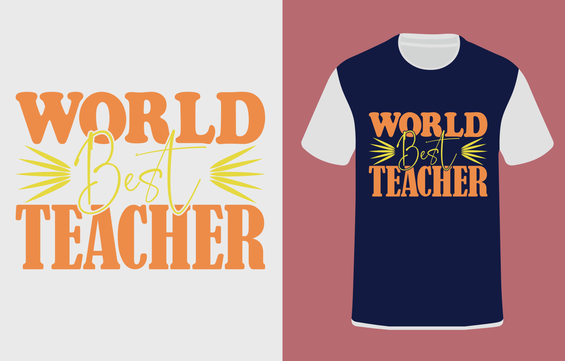 Teacher typography graphic design, for t-shirt prints, vector ...