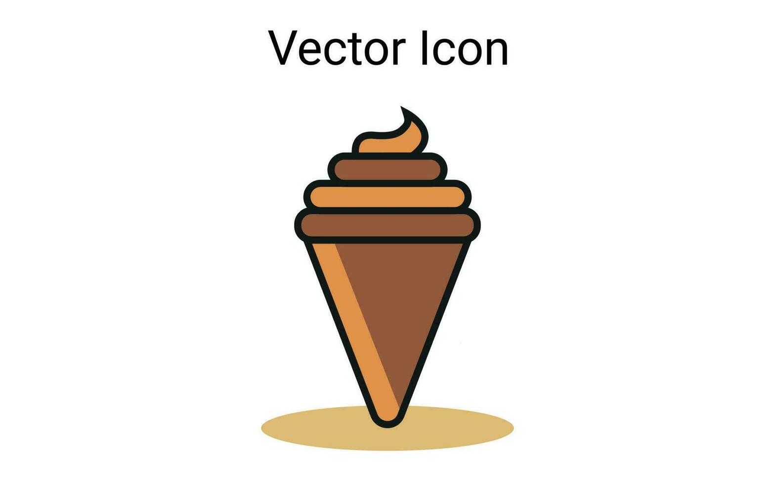 hielo crema contorno icono. lineal estilo firmar para móvil concepto y web diseño. paleta de hielo sencillo línea vector icono. símbolo, logo ilustración. píxel Perfecto vector gráficos