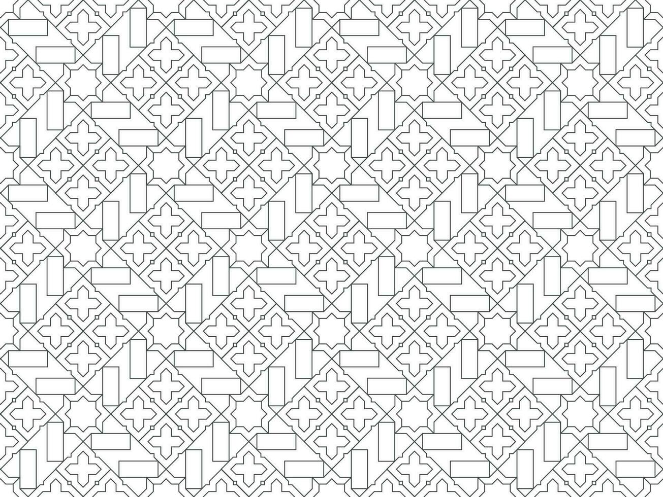 islamic abstract ornament pattern design use for print and fashion design vector