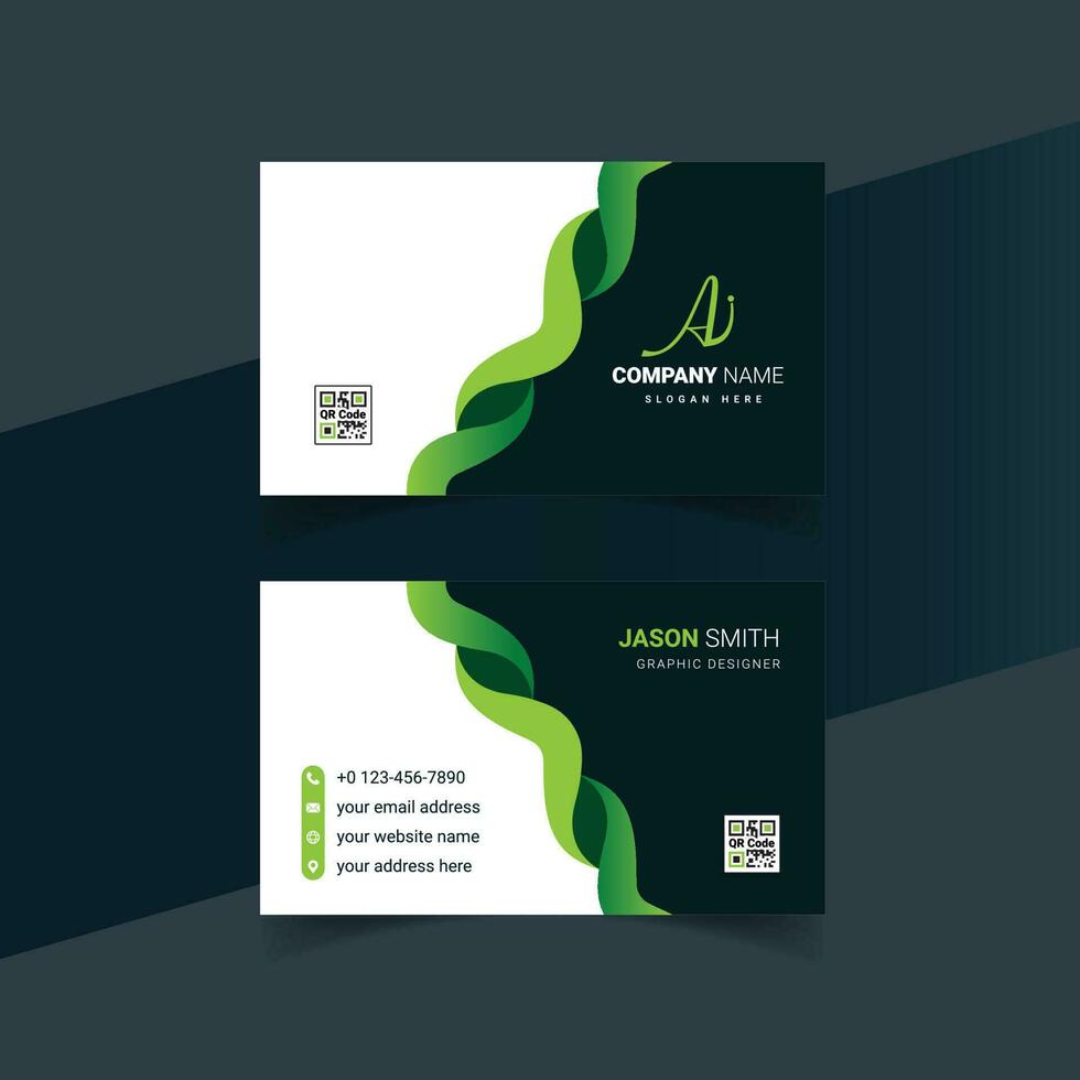 Modern and creative business card vector design and corporate business card template