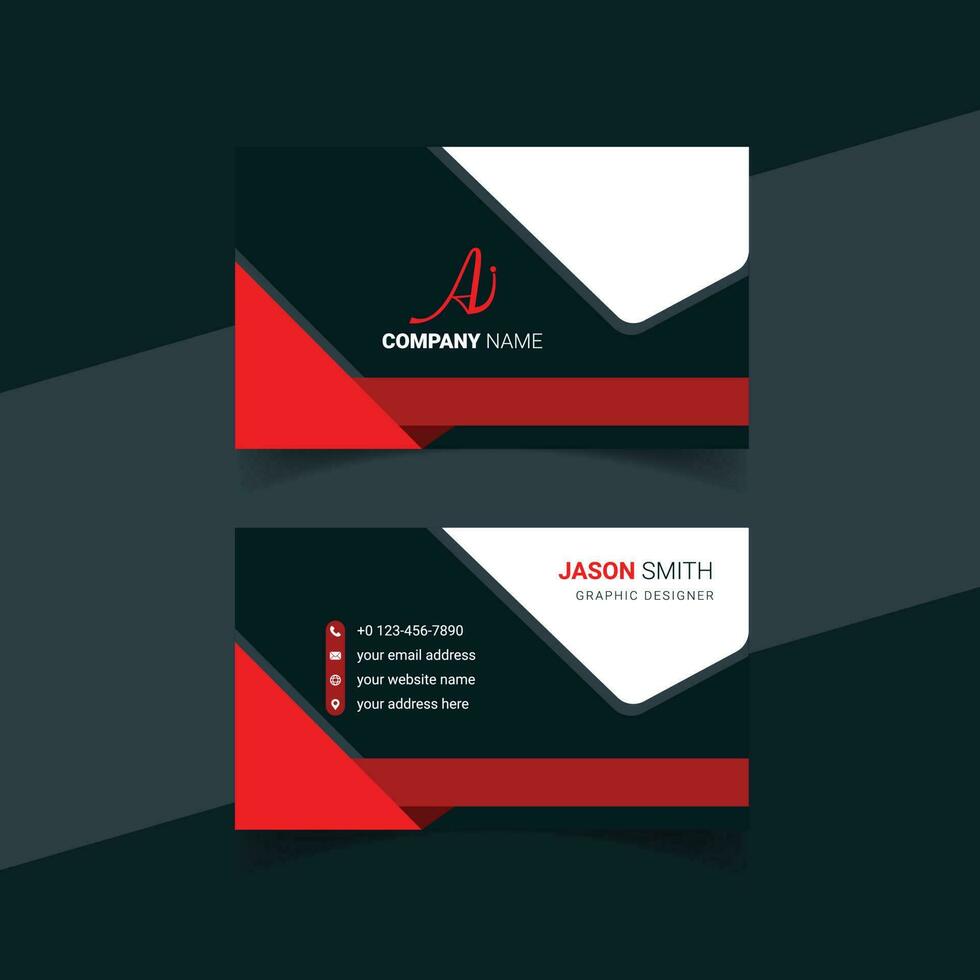 Modern and creative business card vector design and corporate business card template