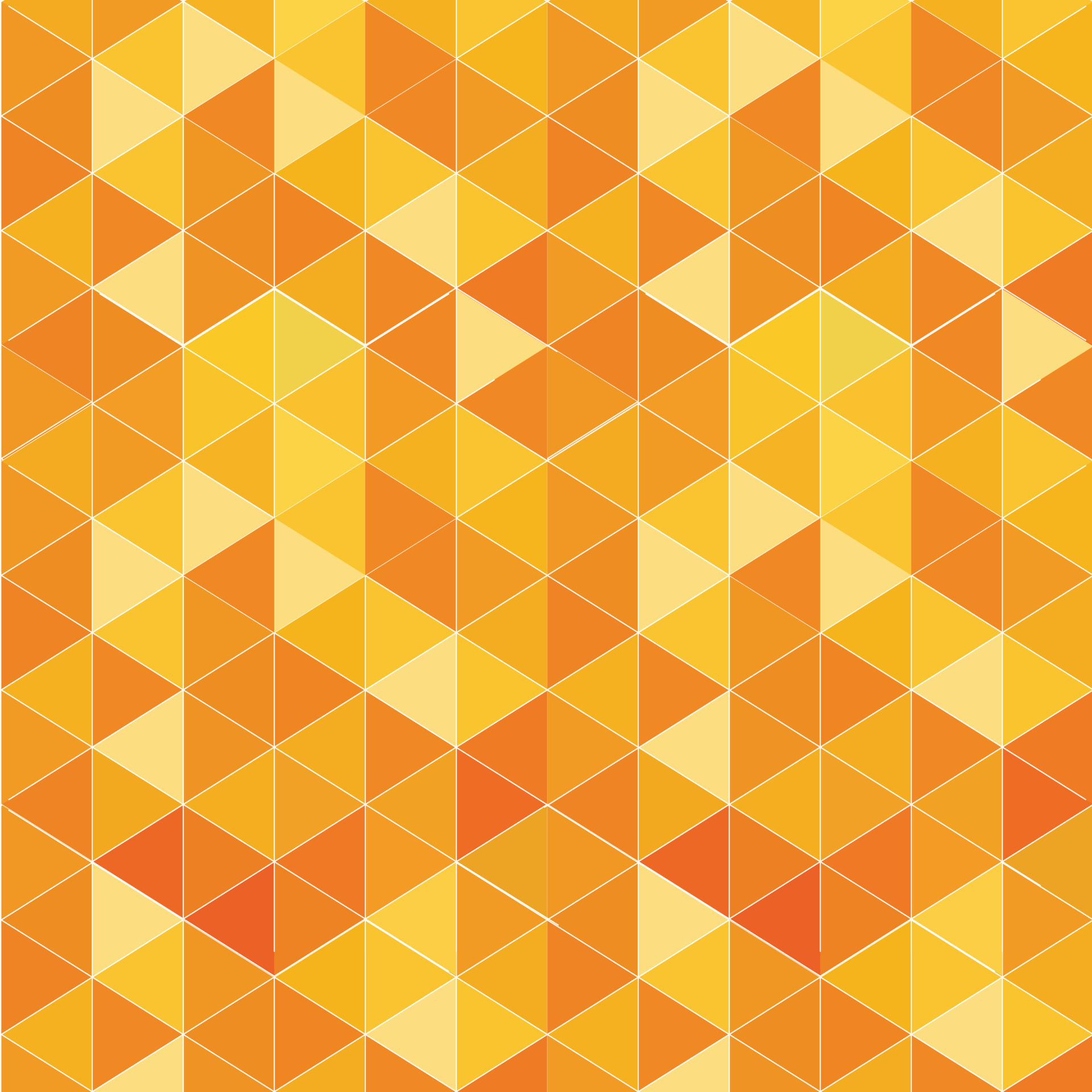 Geometric retro orange background with triangular polygons. Abstract