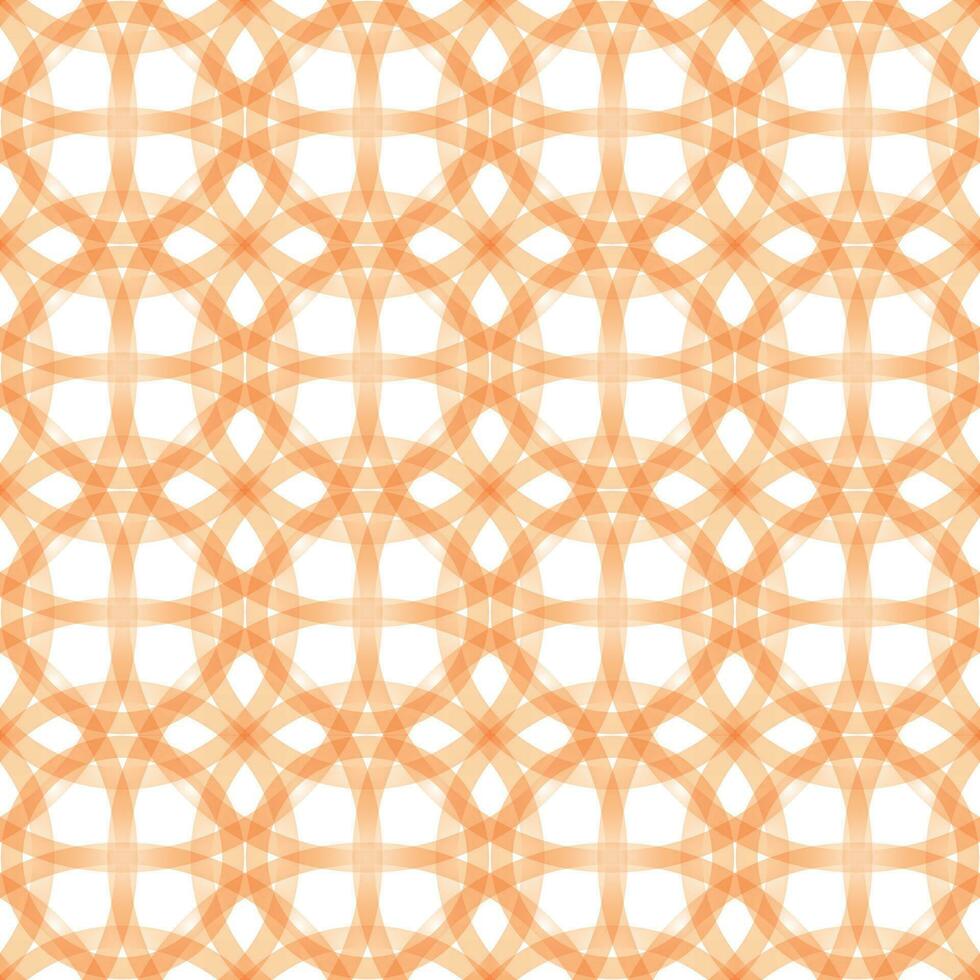 Overlapping orange circles pattern seamless design backgrounds texture textiles fabric clothing closets vector