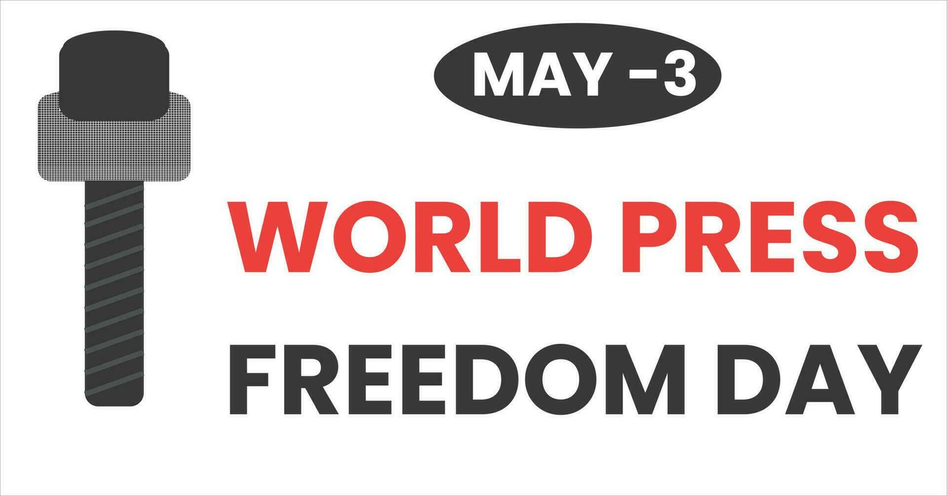 mundo prensa libertad día vector