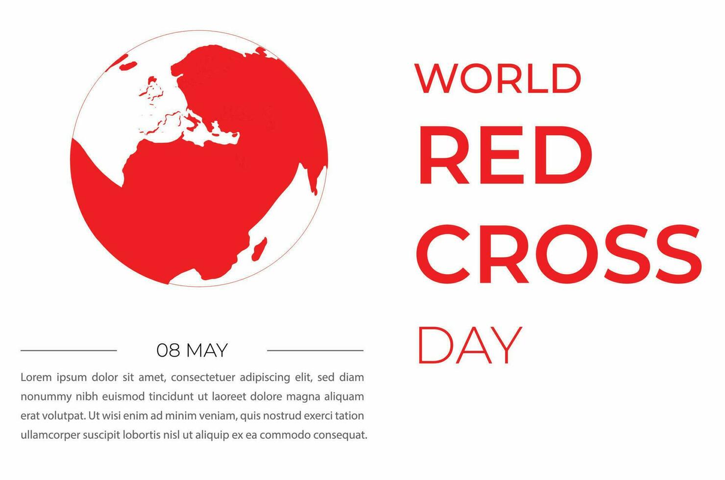 World Red Cross Day vector