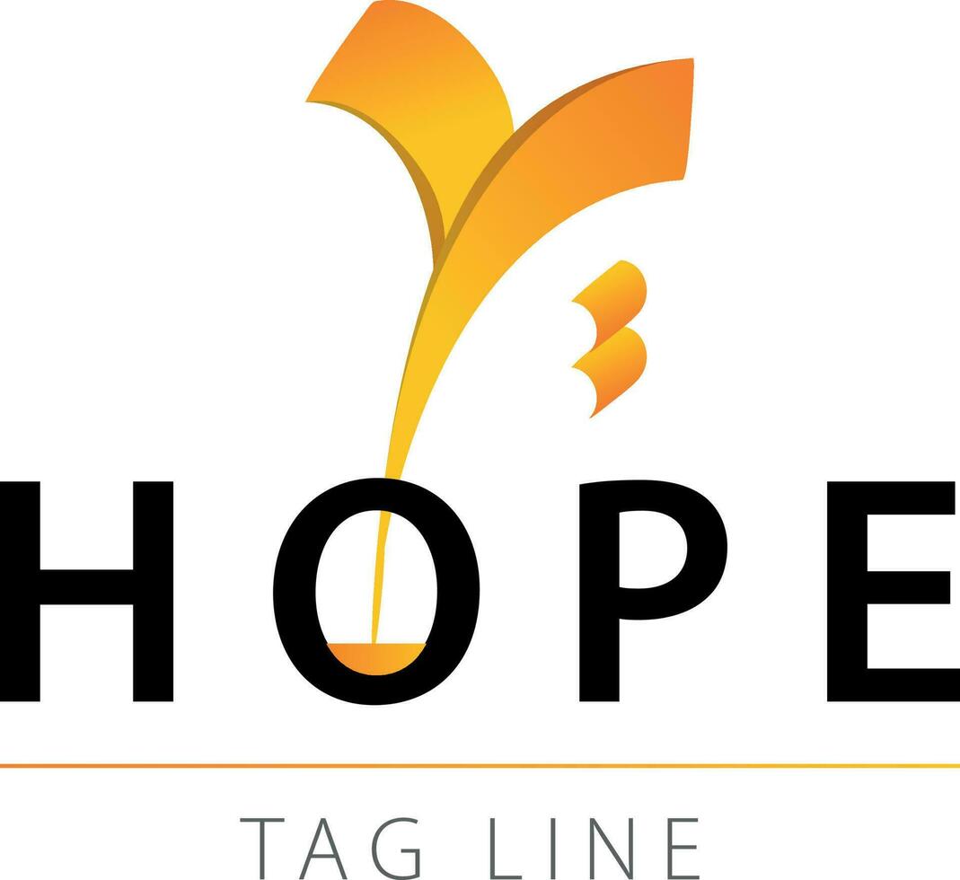 Hope logo creative design vector template 23345840 Vector Art at Vecteezy