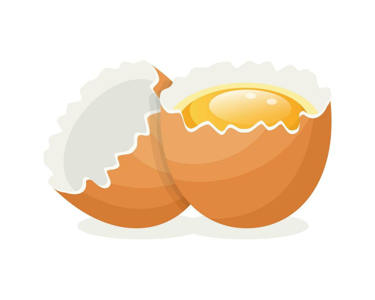 Broken egg icon. Food healthy organic and market theme. Isolated design. Vector illustration