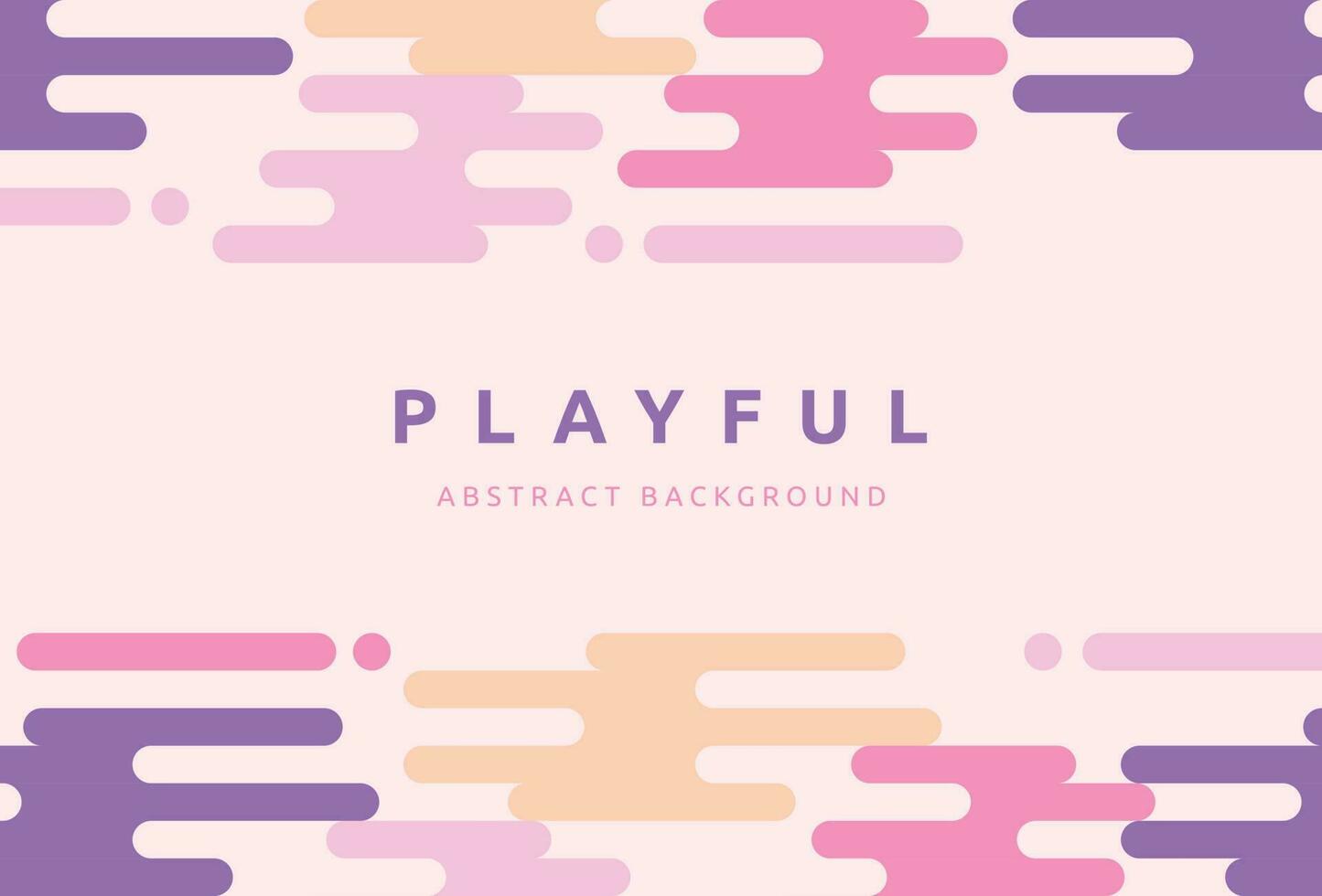 Playful Abstract Geometric Background vector