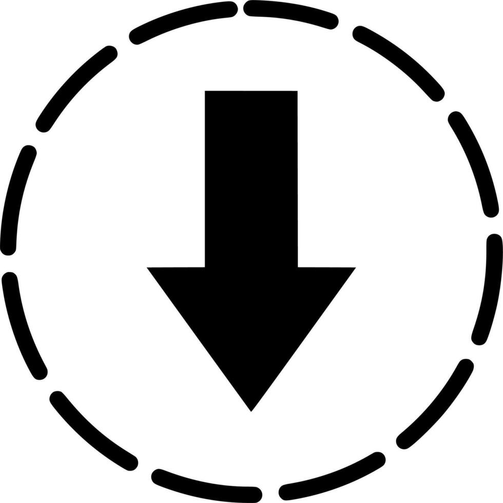 Vector silhouette of Arrow on white background