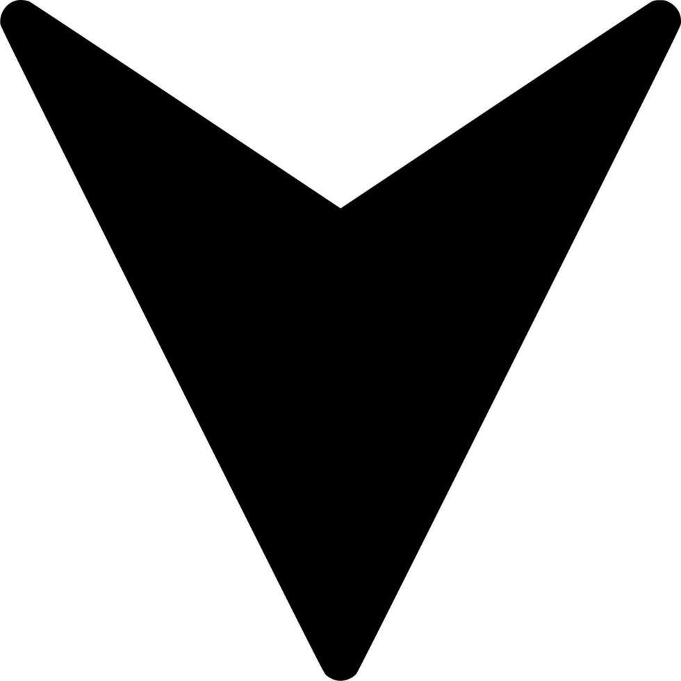 Vector silhouette of Arrow on white background