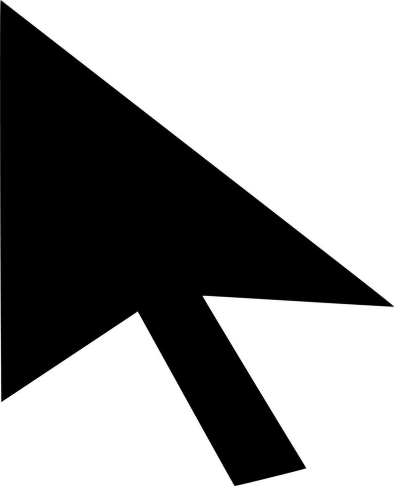 Vector silhouette of Arrow on white background