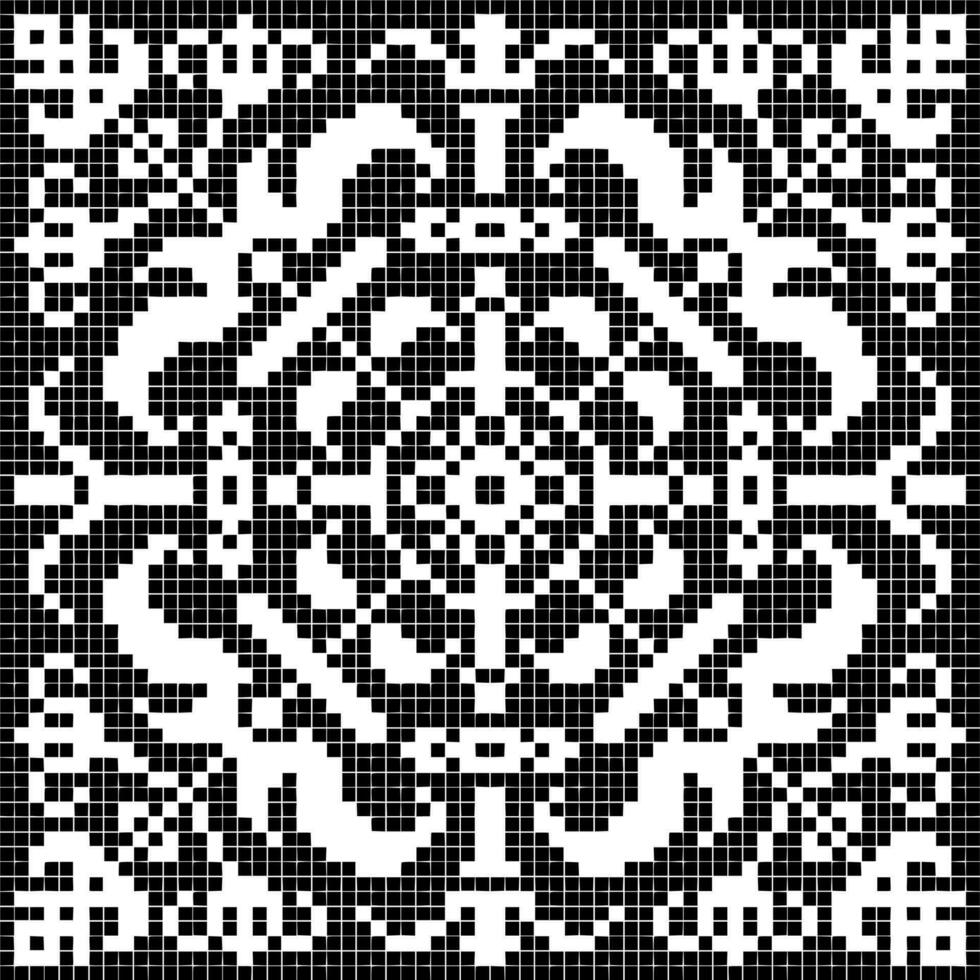 Vector silhouette of patterns on white background