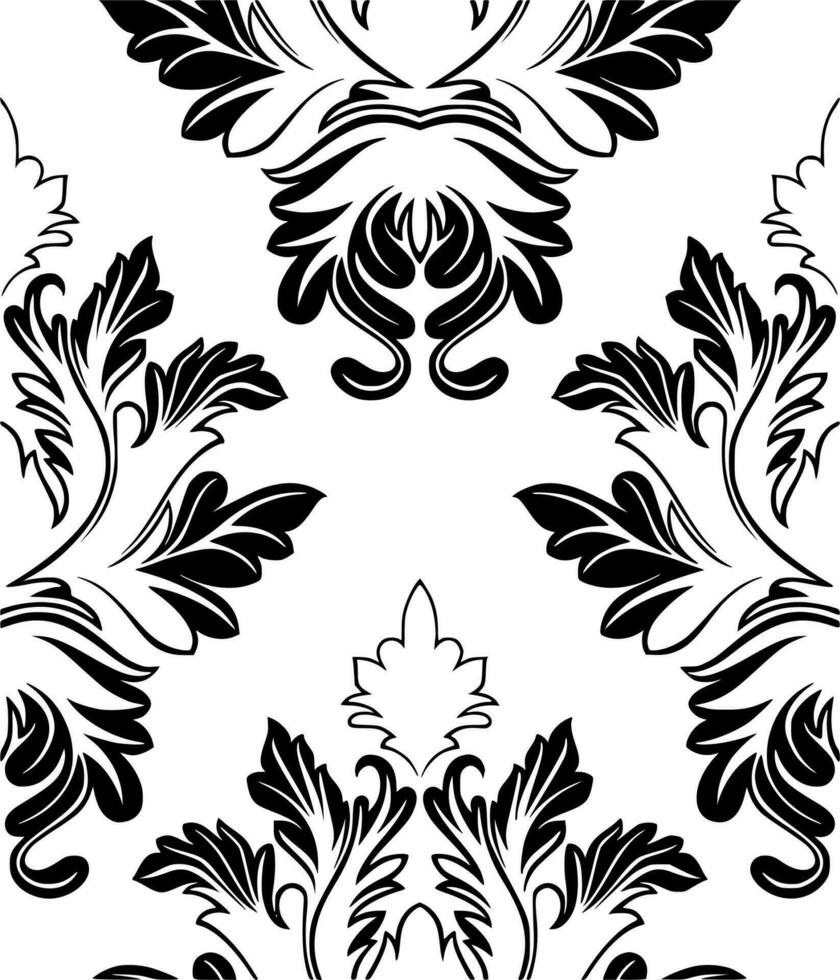 vector silueta de floral modelo en blanco antecedentes